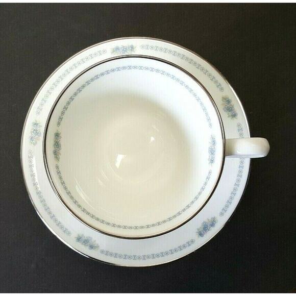 Lenox Oxford Bone China 'Midsummer' 3-pc Dinner Plate, Cup, Saucer 1979-1983 USA - Picture 9 of 11